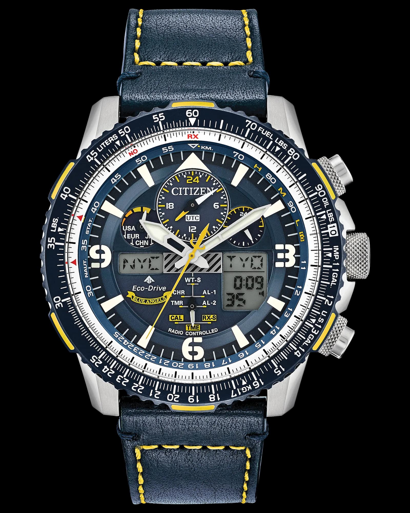 Promaster Skyhawk A-T (Blue Leather Strap)