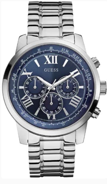 Guess 45mm Blue Chronograph watch U0379G3