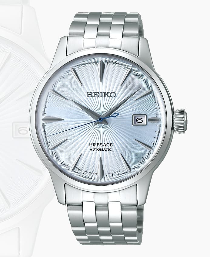 Seiko Presage Cocktail Time Skydiving Ice Blue SRPE19J1