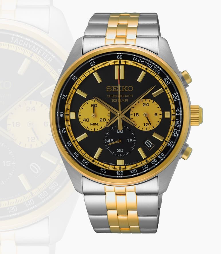 SEIKO QUARTZ CHRONO WATCH SSB430